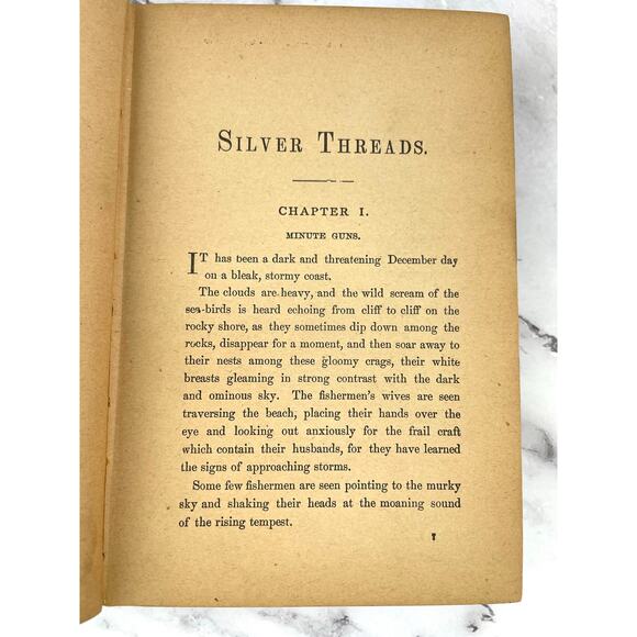 Antq Book Silver Threads by Harriet M'Keever 1868 Hurst & Company Christian Fict - Picture 12 of 16